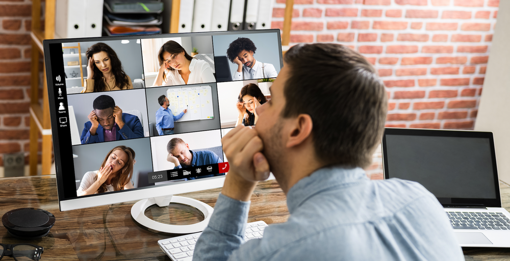 Conference call with all audience being tired