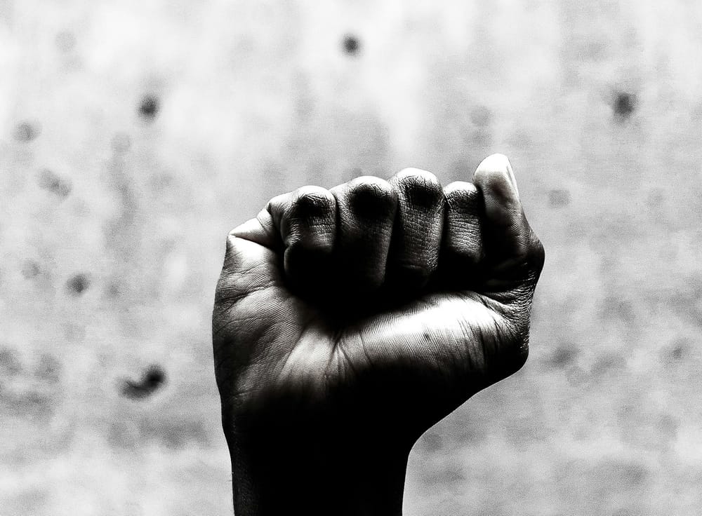 A Black power fist