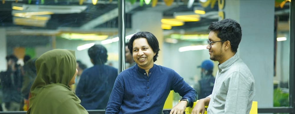 an engaged team discusses trends